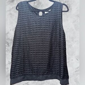 Calvin Klein Black Textured Tank Top